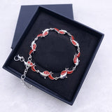 Charm Summer Dolphin Turtle Bracelet  Blue Opal Silver Color Hand Chain Beach Jewelry Bracelet Femme Bijoux