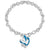Charm Summer Dolphin Turtle Bracelet  Blue Opal Silver Color Hand Chain Beach Jewelry Bracelet Femme Bijoux